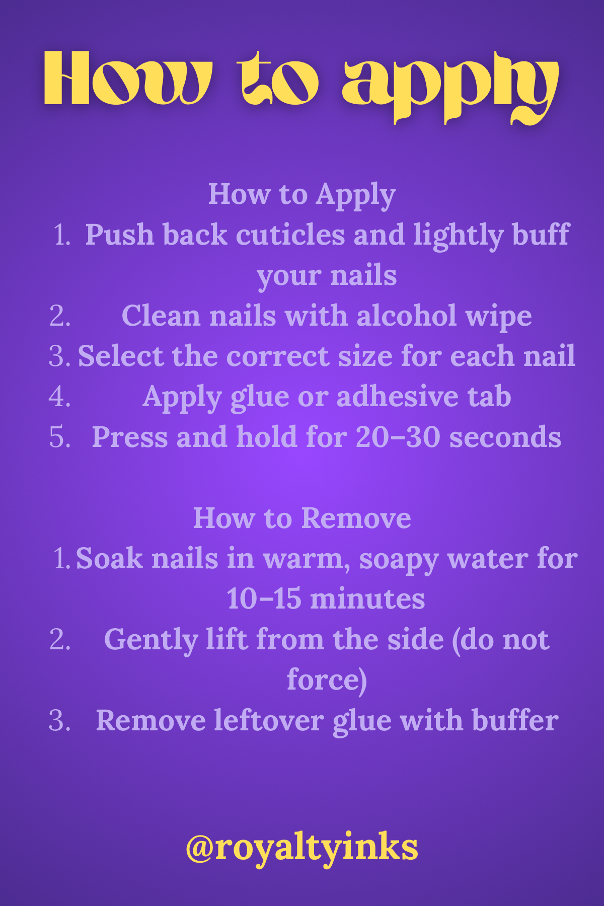 Nail Display Card